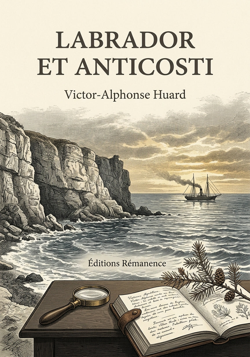 Livre Labrador et Anticosti par Victor-Alphonse Huard - Couverture - Editions Remanence