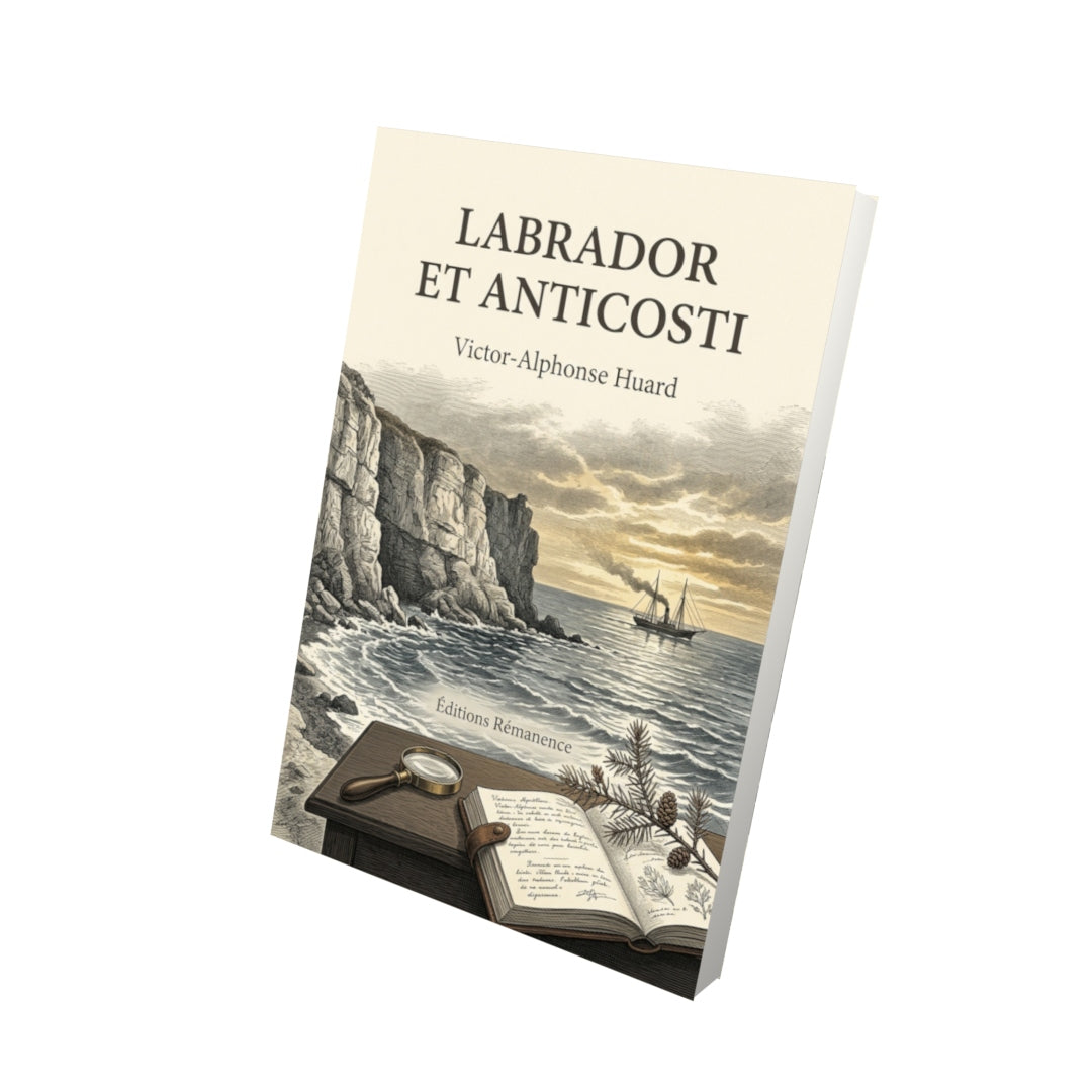 Livre Labrador et Anticosti par Victor-Alphonse Huard - Vue 3D - Editions Remanence