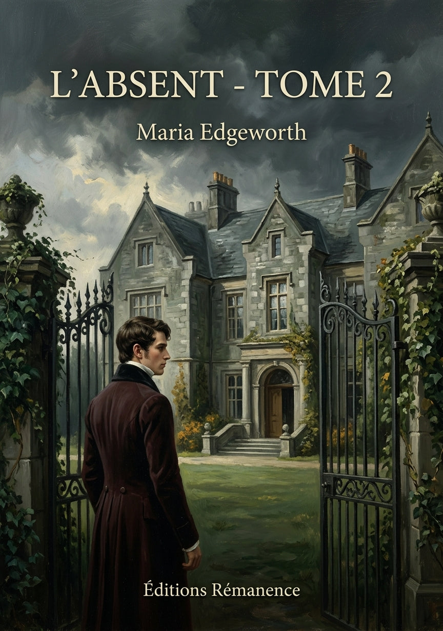 Livre L’Absent - Tome 2 par Maria Edgeworth - Couverture - Editions Remanence