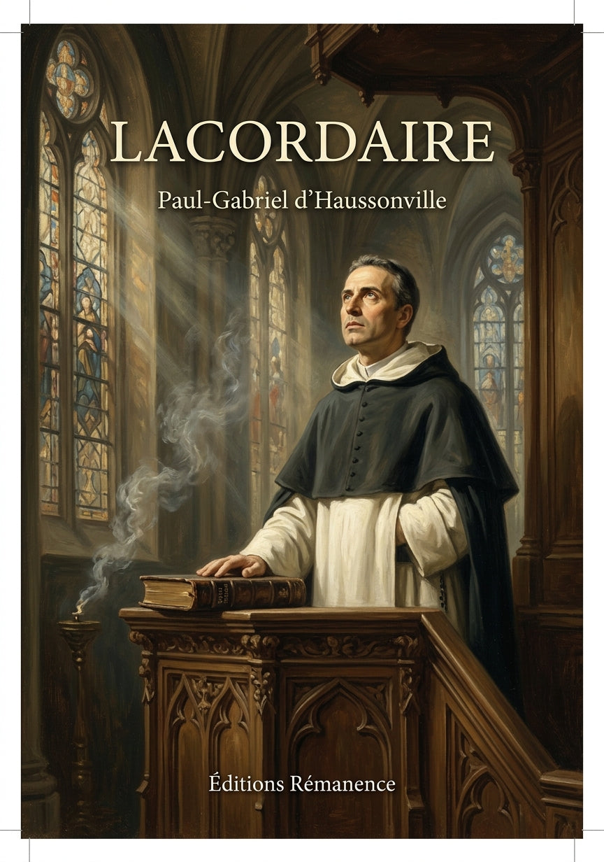 Livre Lacordaire par Paul-Gabriel d’Haussonville - Couverture - Editions Remanence