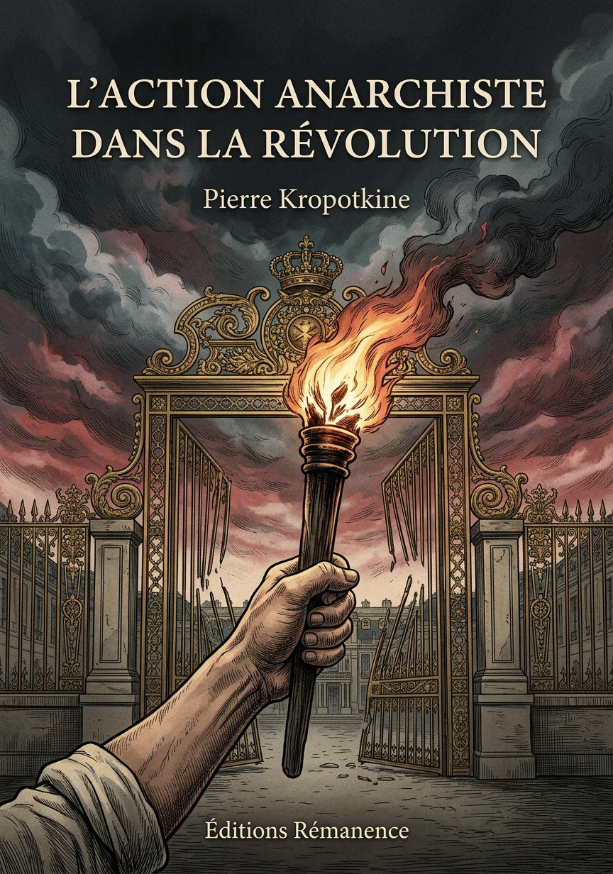 Livre L’Action anarchiste dans la révolution par Pierre Kropotkine - Couverture - Editions Remanence