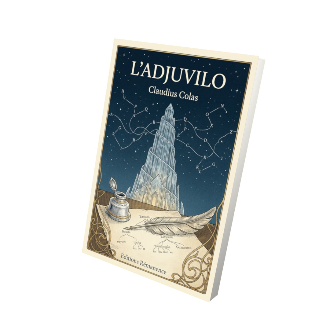 Livre L’Adjuvilo par Claudius Colas - Vue 3D - Editions Remanence