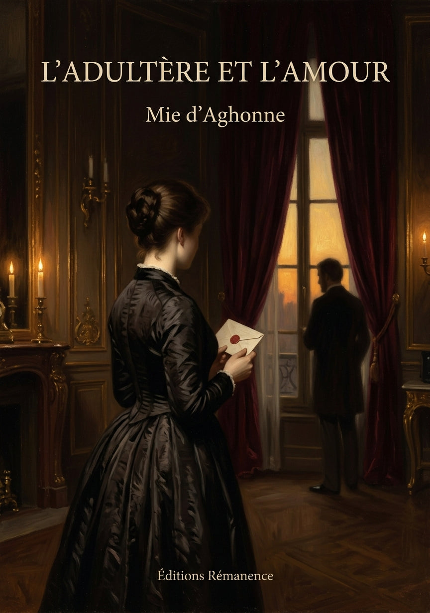 Livre L’Adultère et l’amour par Mie d’Aghonne - Couverture - Editions Remanence