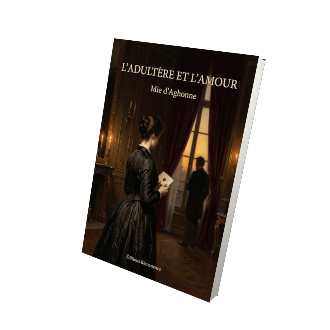 Livre L’Adultère et l’amour par Mie d’Aghonne - Vue 3D - Editions Remanence