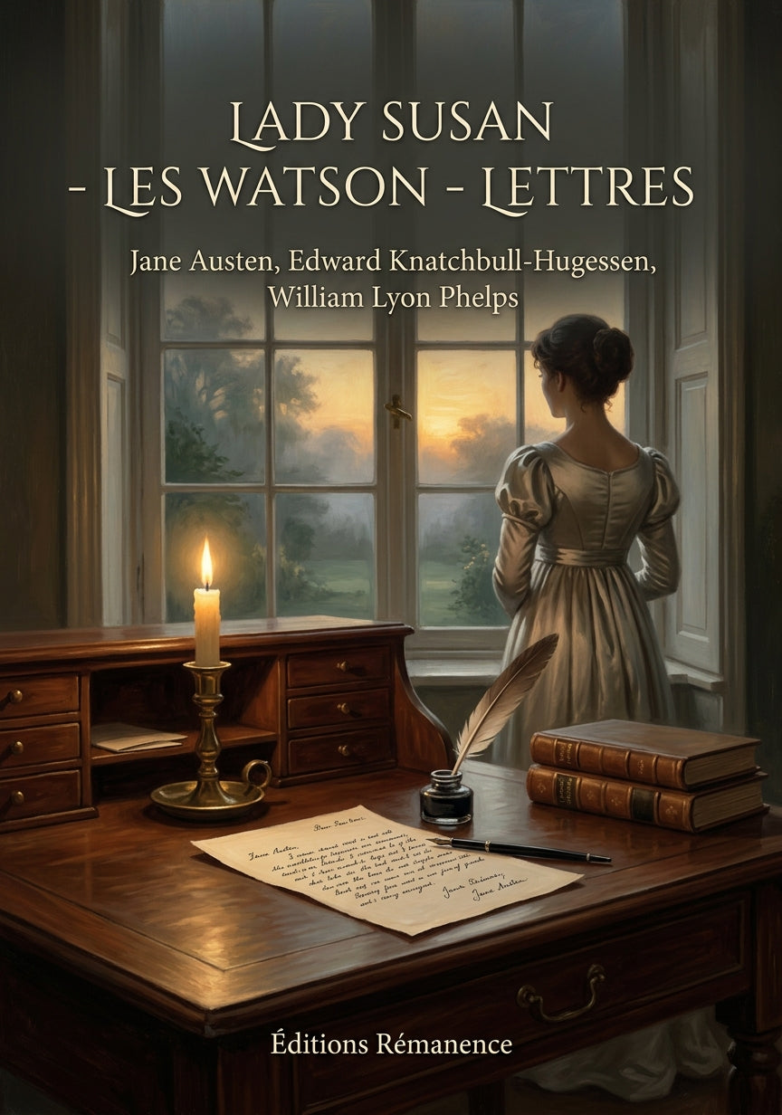 Livre Lady Susan - Les Watson - Lettres par Jane Austen, Edward Knatchbull-Hugessen, William Lyon Phelps - Couverture - Editions Remanence