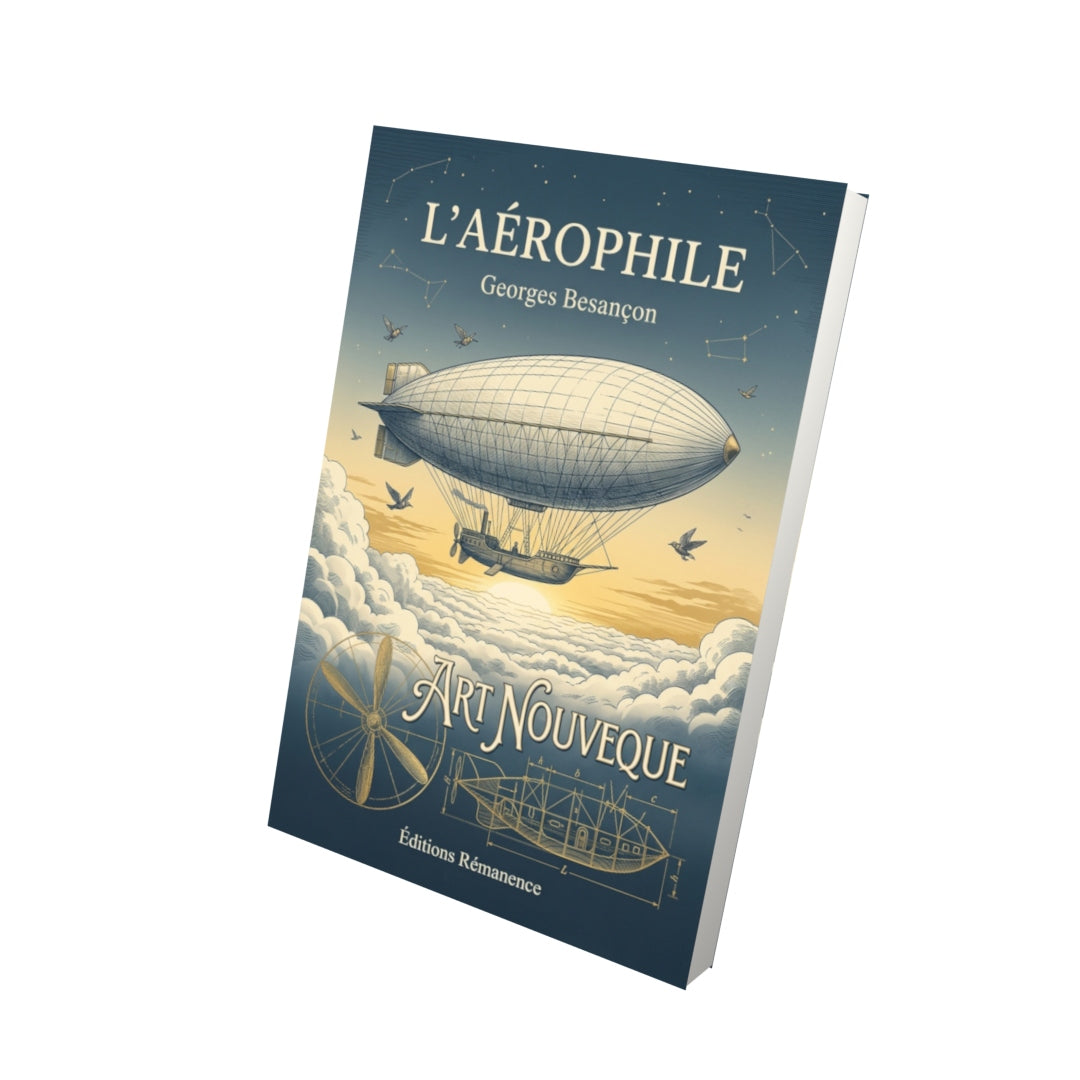 Livre L’Aérophile par Georges Besançon - Vue 3D - Editions Remanence