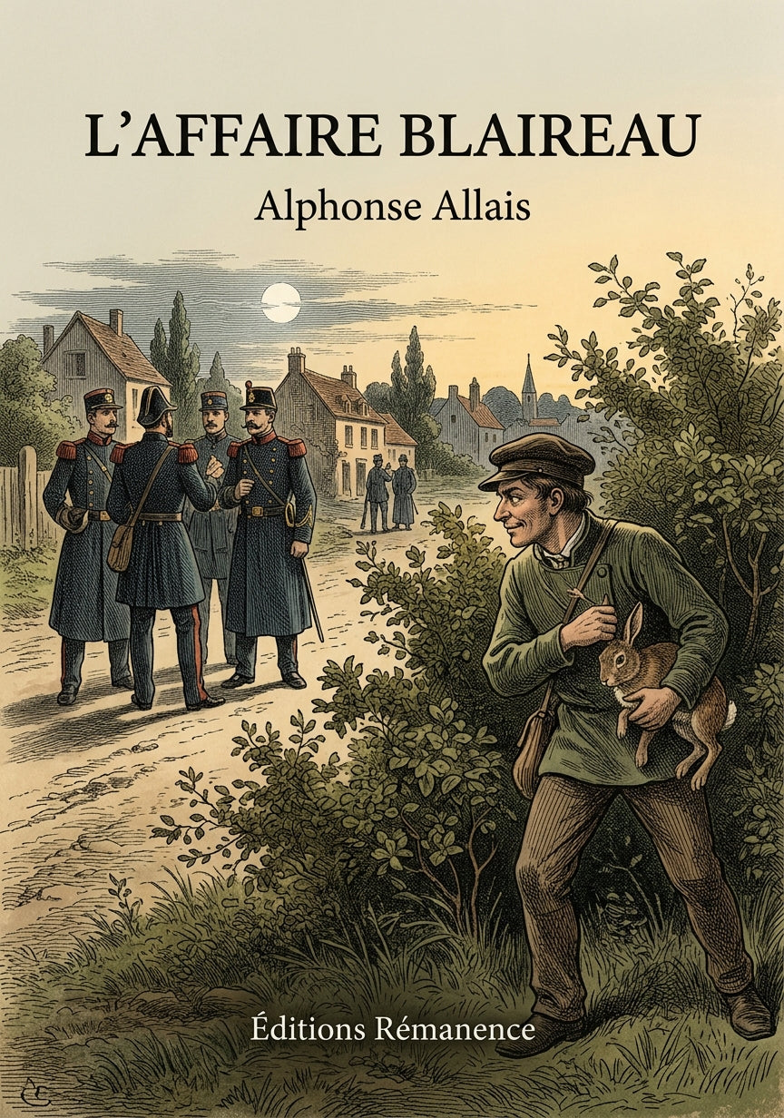 Livre L’Affaire Blaireau par Alphonse Allais - Couverture - Editions Remanence