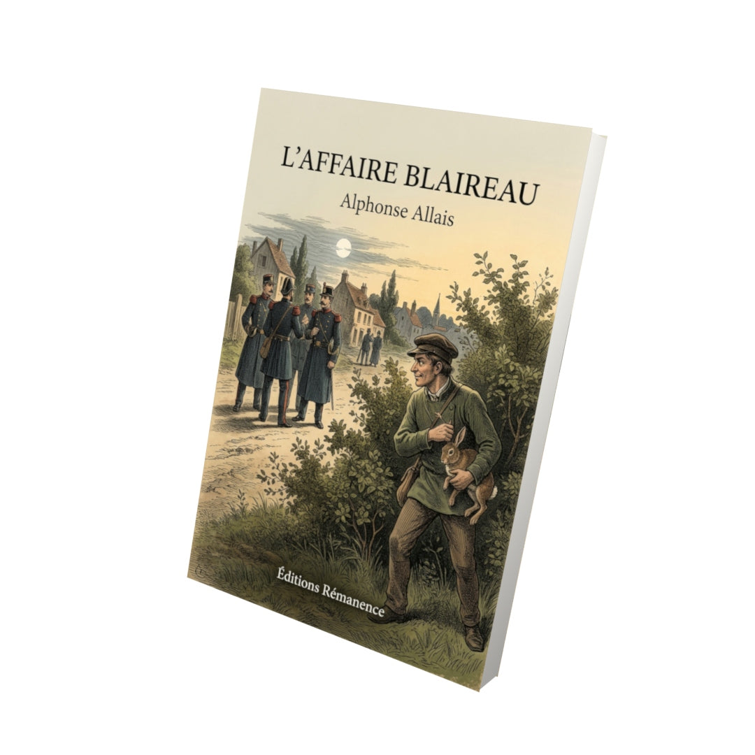 Livre L’Affaire Blaireau par Alphonse Allais - Vue 3D - Editions Remanence