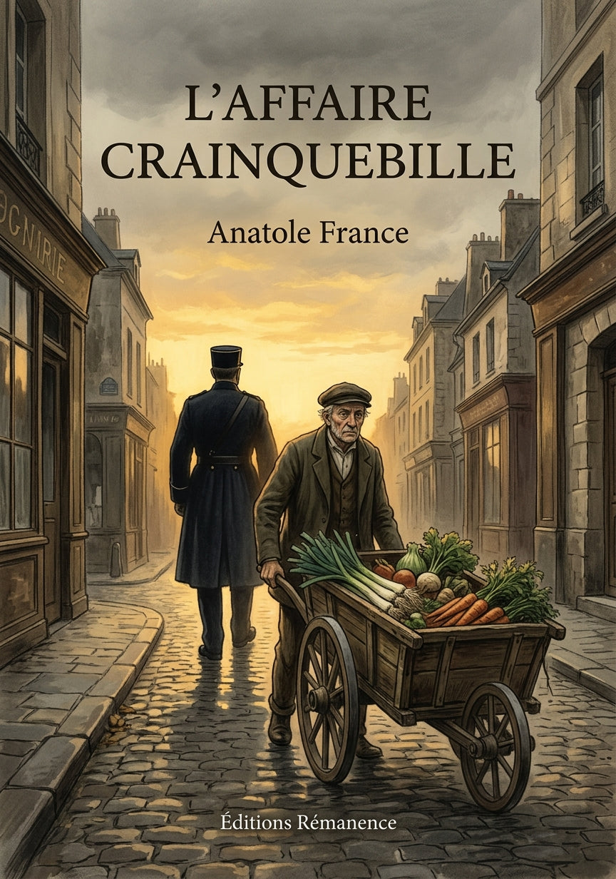 Livre L’Affaire Crainquebille par Anatole France - Couverture - Editions Remanence