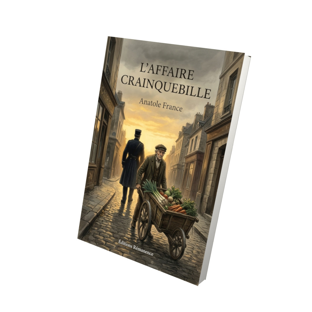 Livre L’Affaire Crainquebille par Anatole France - Vue 3D - Editions Remanence