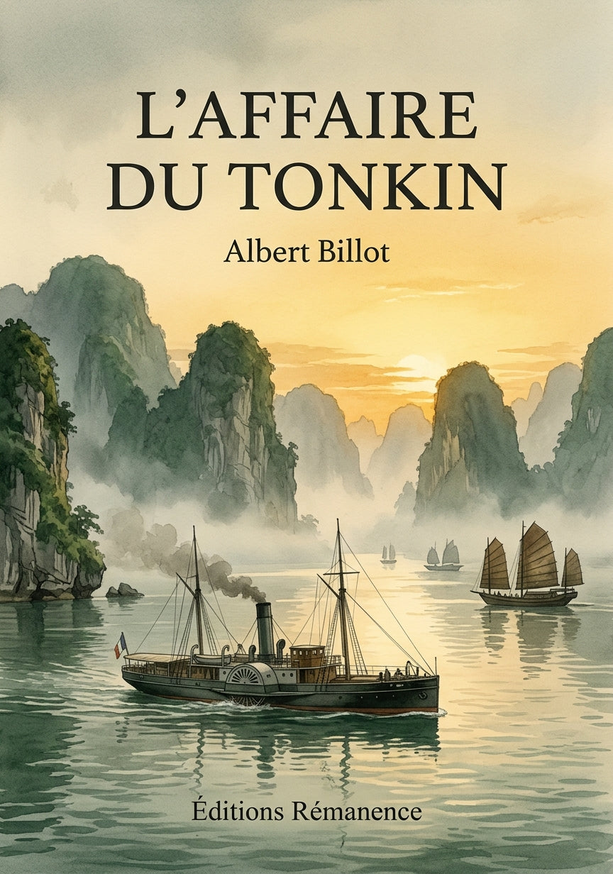 Livre L’Affaire du Tonkin par Albert Billot - Couverture - Editions Remanence