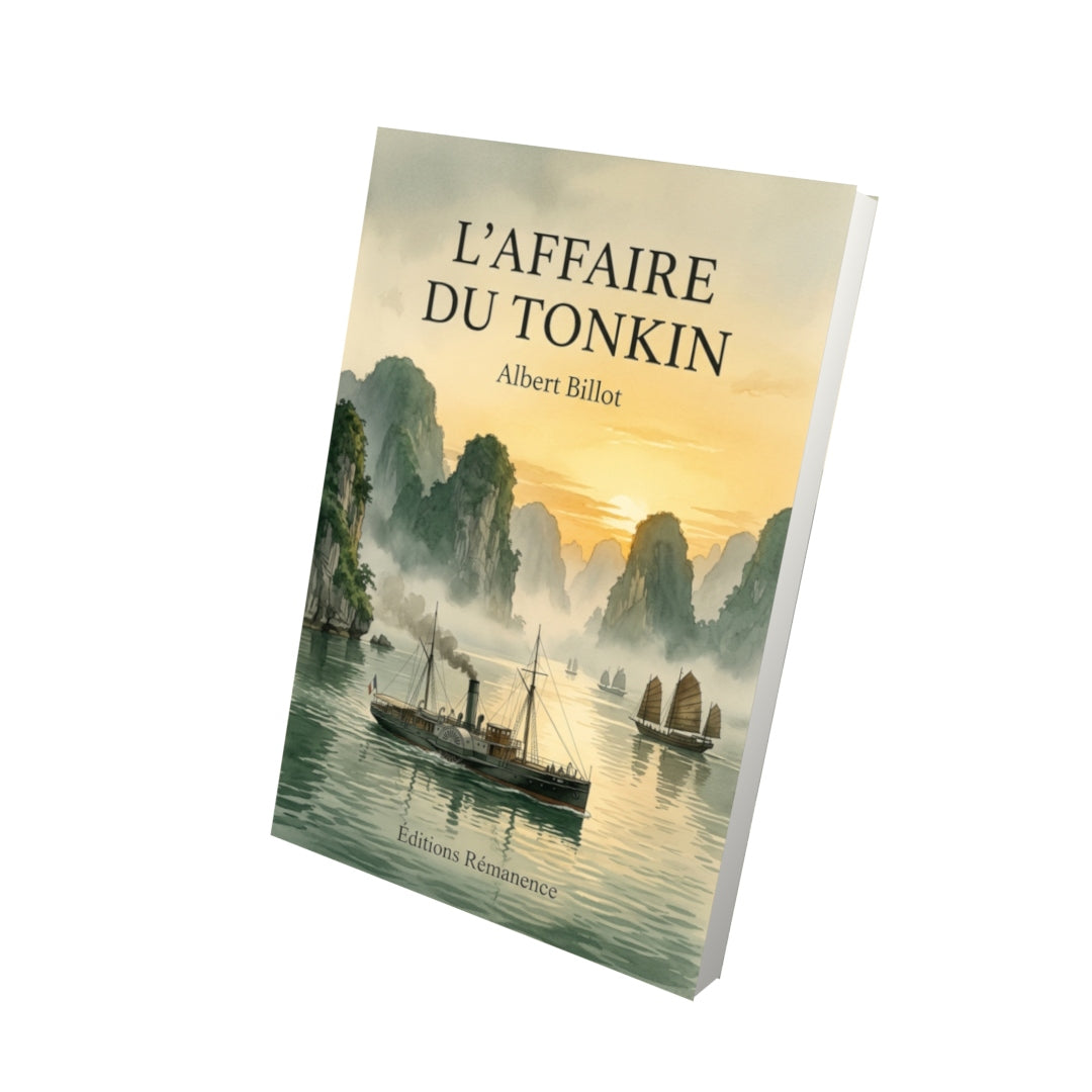 Livre L’Affaire du Tonkin par Albert Billot - Vue 3D - Editions Remanence