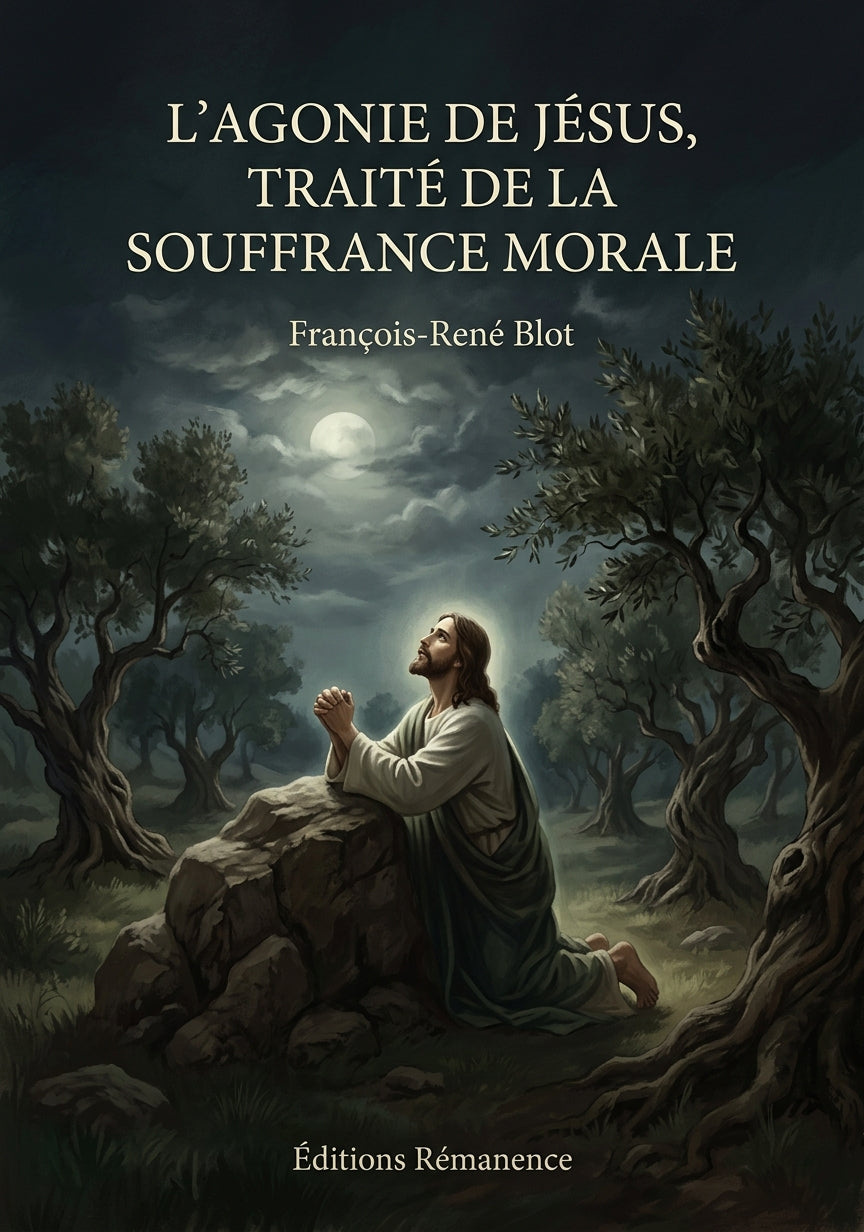 Livre L’agonie de Jésus, traité de la souffrance morale par François-René Blot - Couverture - Editions Remanence