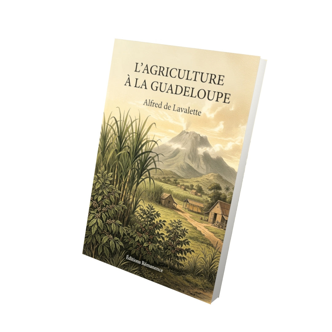 Livre L’Agriculture à la Guadeloupe par Alfred de Lavalette - Vue 3D - Editions Remanence