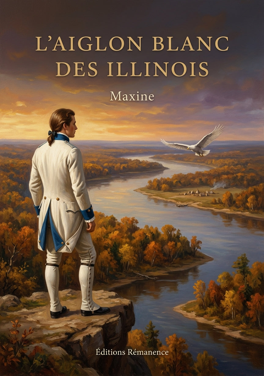 Livre L’Aiglon Blanc des Illinois par Maxine - Couverture - Editions Remanence