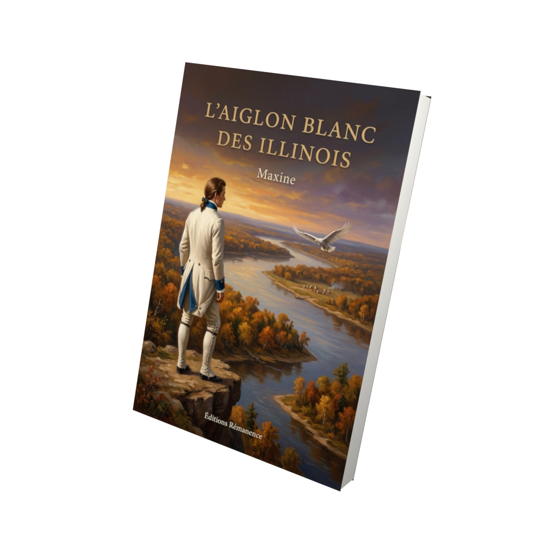 Livre L’Aiglon Blanc des Illinois par Maxine - Vue 3D - Editions Remanence