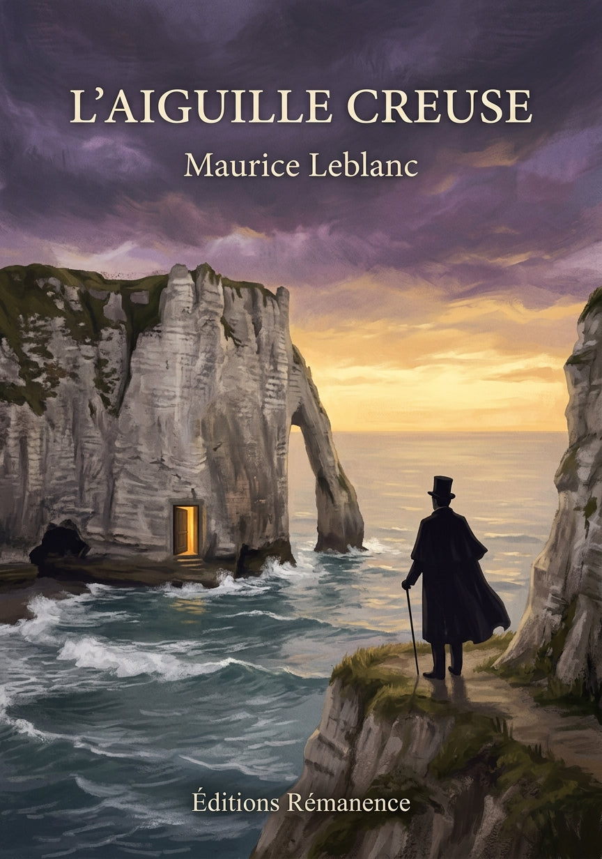 Livre L’Aiguille creuse par Maurice Leblanc - Couverture - Editions Remanence