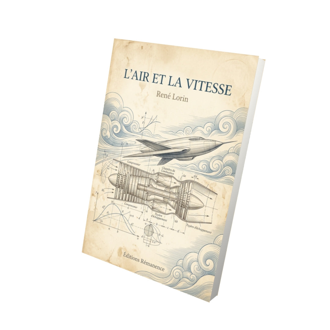 Livre L’Air et la Vitesse par René Lorin - Vue 3D - Editions Remanence