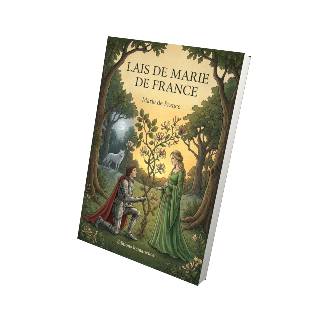 Livre Lais de Marie de France par Marie de France - Vue 3D - Editions Remanence