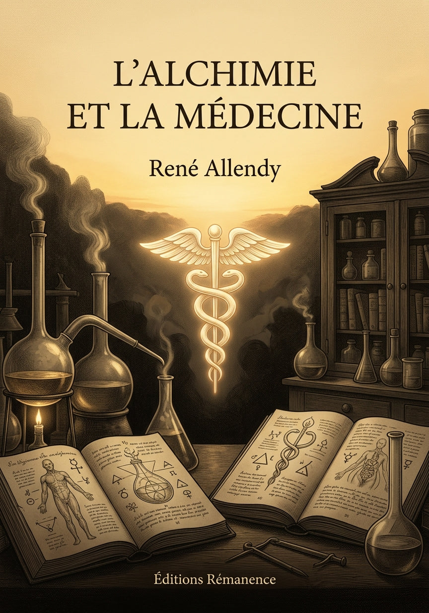Livre L’Alchimie et la médecine par René Allendy - Couverture - Editions Remanence