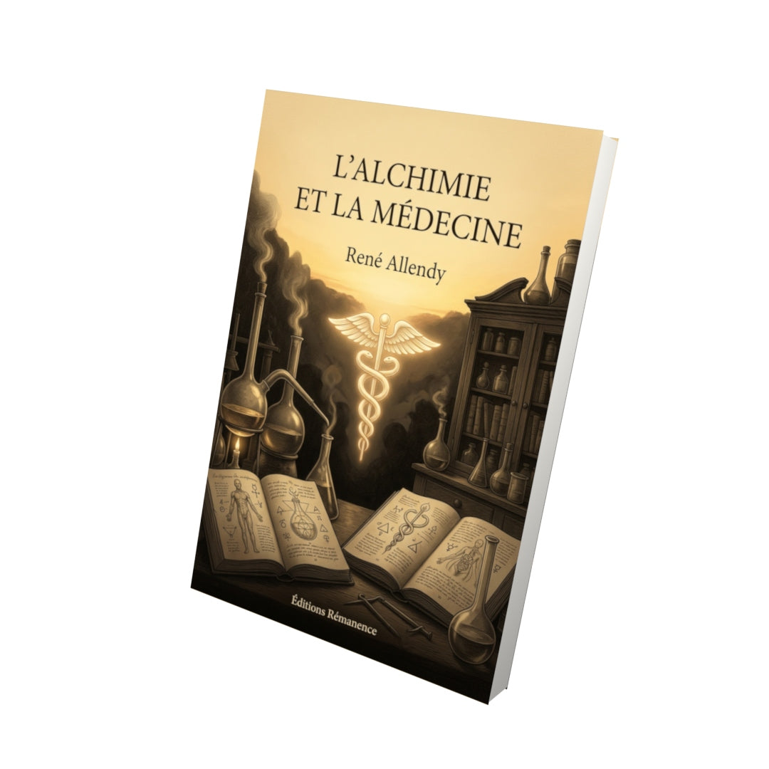 Livre L’Alchimie et la médecine par René Allendy - Vue 3D - Editions Remanence