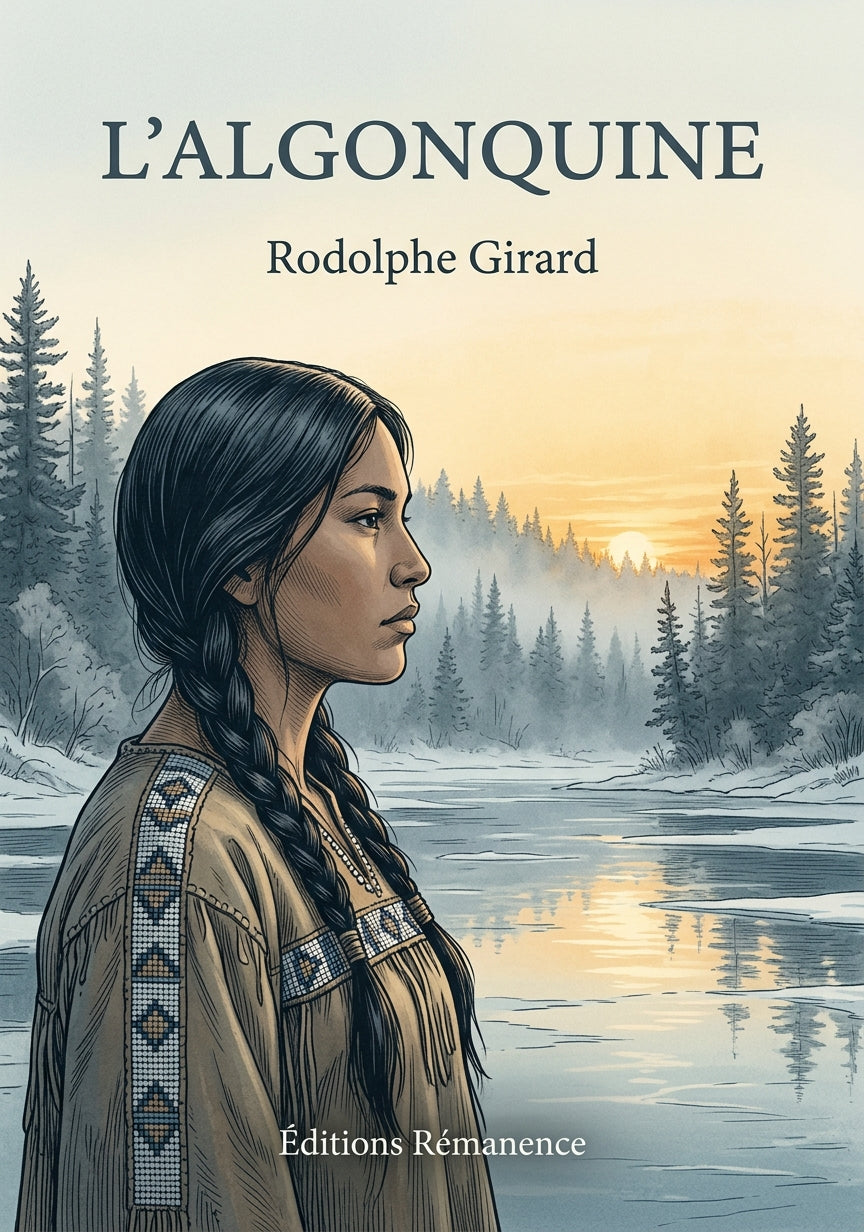 Livre L’Algonquine par Rodolphe Girard - Couverture - Editions Remanence