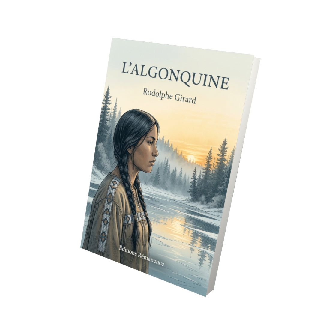 Livre L’Algonquine par Rodolphe Girard - Vue 3D - Editions Remanence