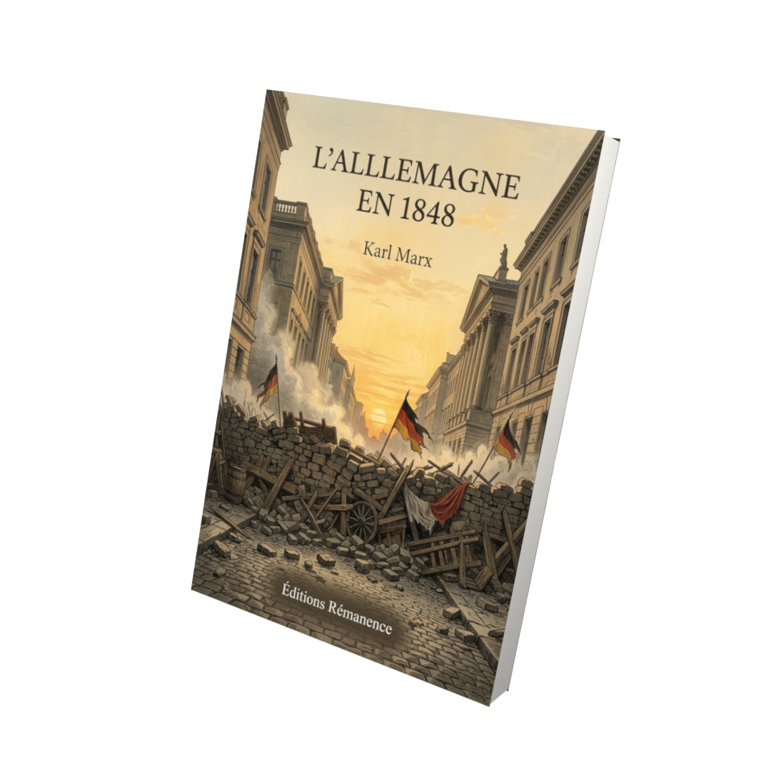 Livre L’Allemagne en 1848 par Karl Marx - Vue 3D - Editions Remanence