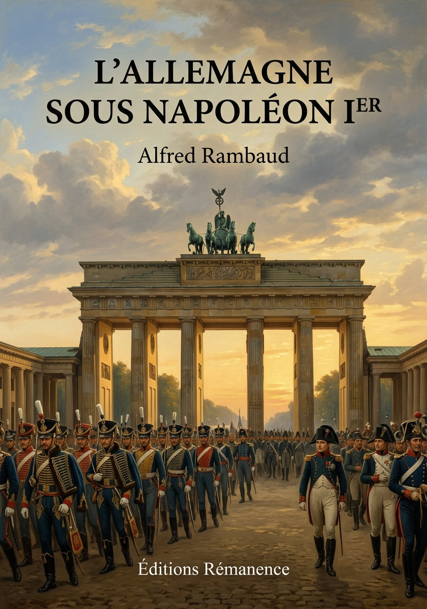 Livre L’Allemagne sous Napoléon Ier par Alfred Rambaud - Couverture - Editions Remanence