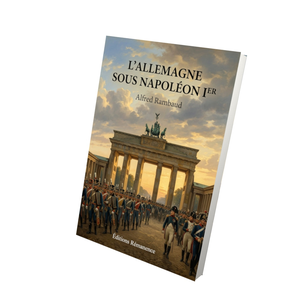 Livre L’Allemagne sous Napoléon Ier par Alfred Rambaud - Vue 3D - Editions Remanence