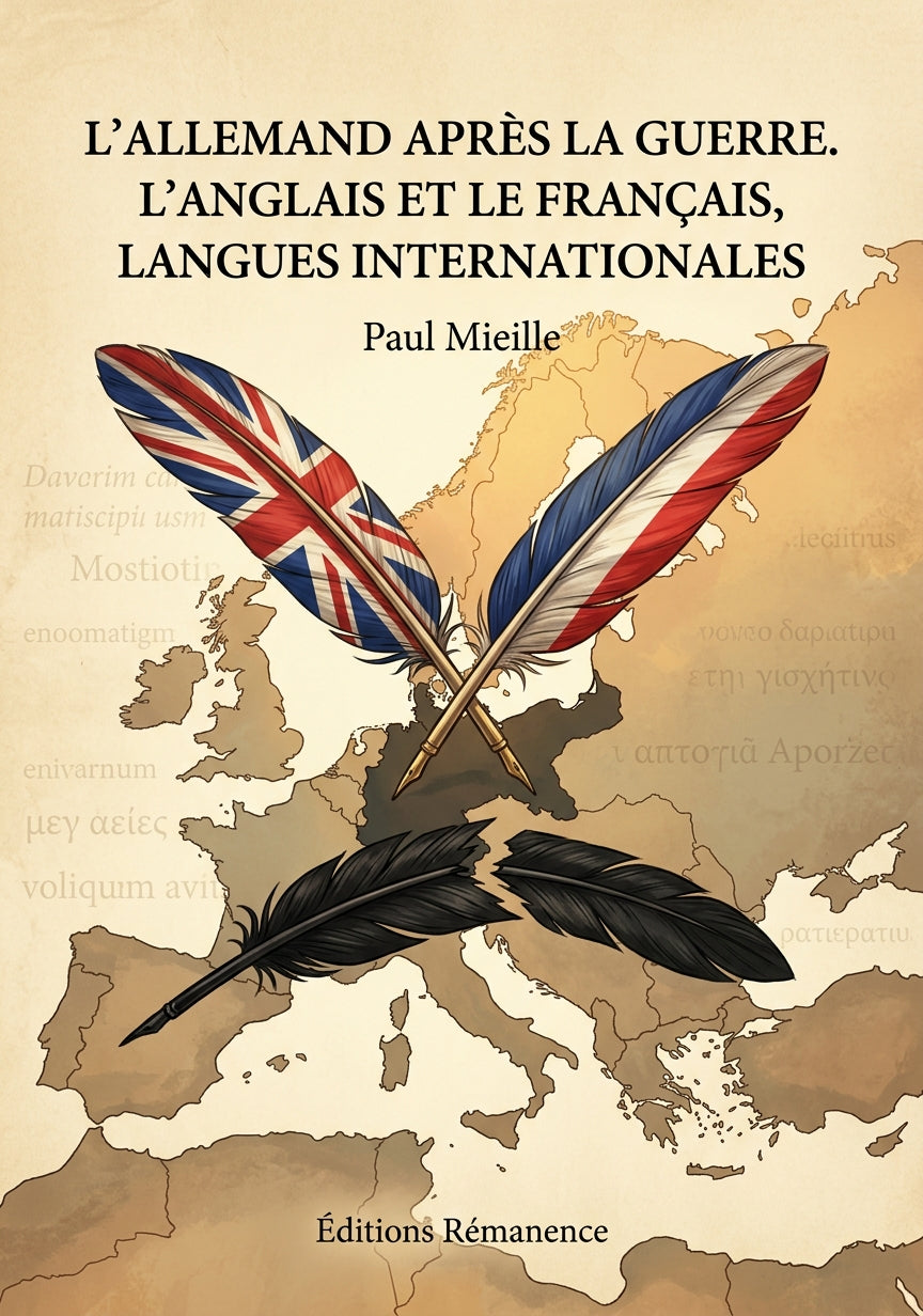 Livre L’Allemand après la Guerre. L’Anglais et le Français, langues Internationales par Paul Mieille - Couverture - Editions Remanence