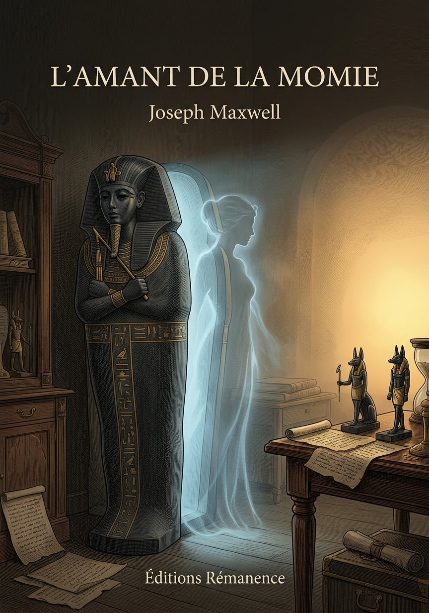 Livre L’Amant de la momie par Joseph Maxwell - Couverture - Editions Remanence