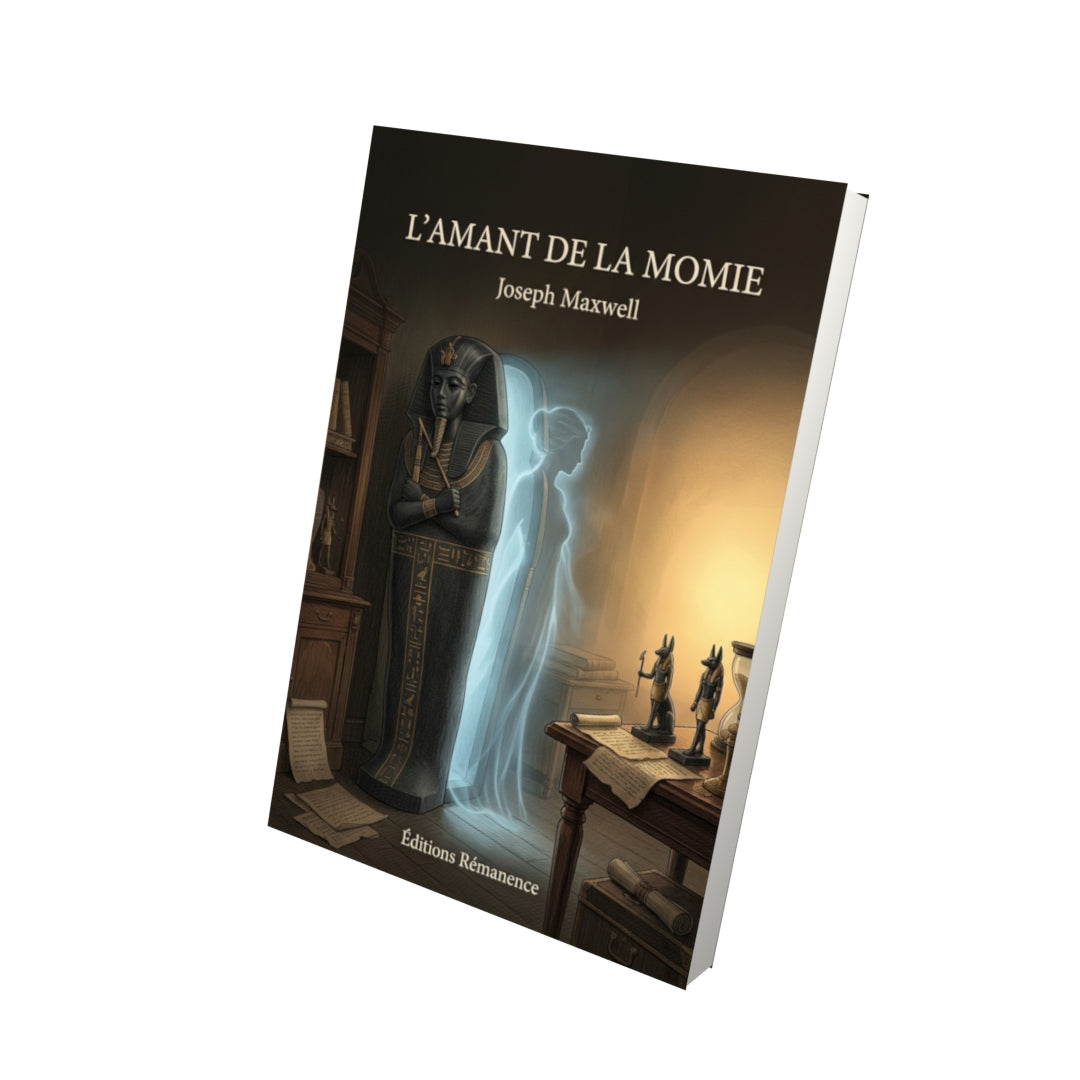 Livre L’Amant de la momie par Joseph Maxwell - Vue 3D - Editions Remanence