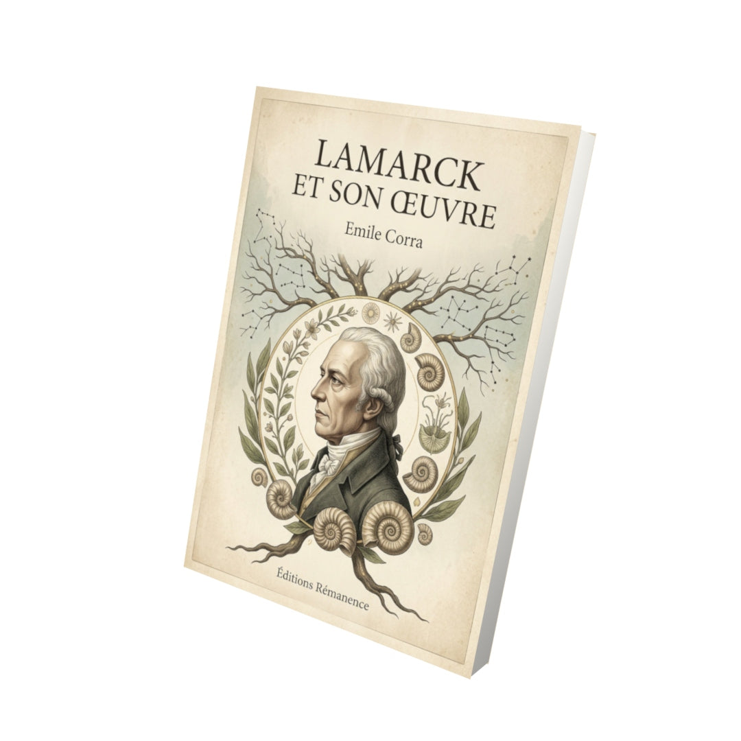 Livre Lamarck et son OEuvre - Emile Corra - Vue 3D - Editions Remanence