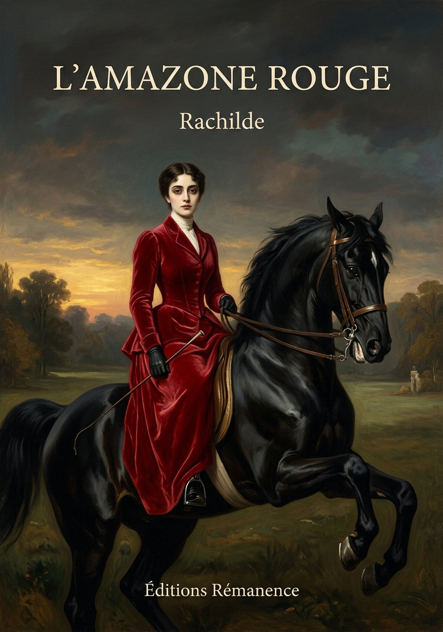 Livre L’Amazone rouge par Rachilde - Couverture - Editions Remanence