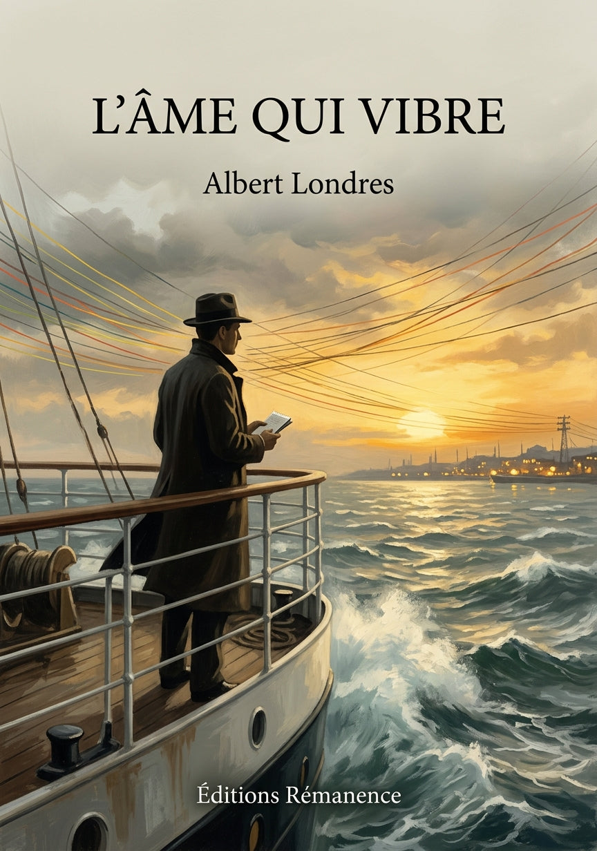 Livre L’Âme qui vibre par Albert Londres - Couverture - Editions Remanence