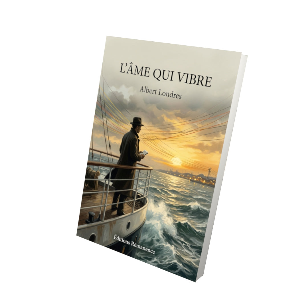 Livre L’Âme qui vibre par Albert Londres - Vue 3D - Editions Remanence