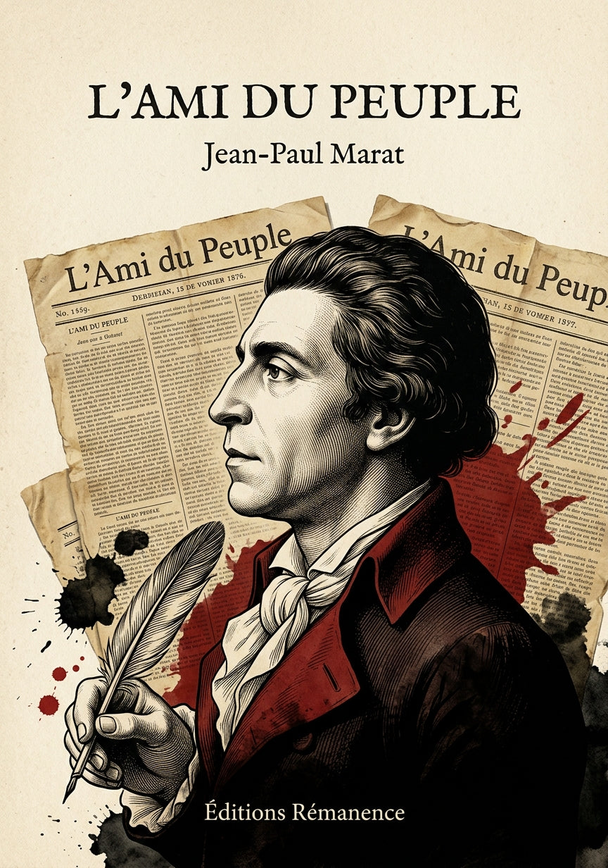 Livre L’Ami du Peuple par Jean-Paul Marat - Couverture - Editions Remanence