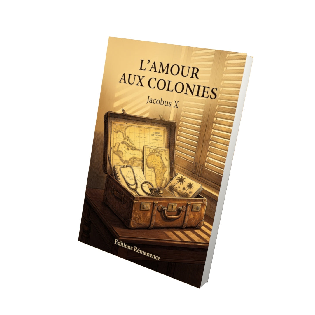 Livre L’Amour aux Colonies par Jacobus X - Vue 3D - Editions Remanence