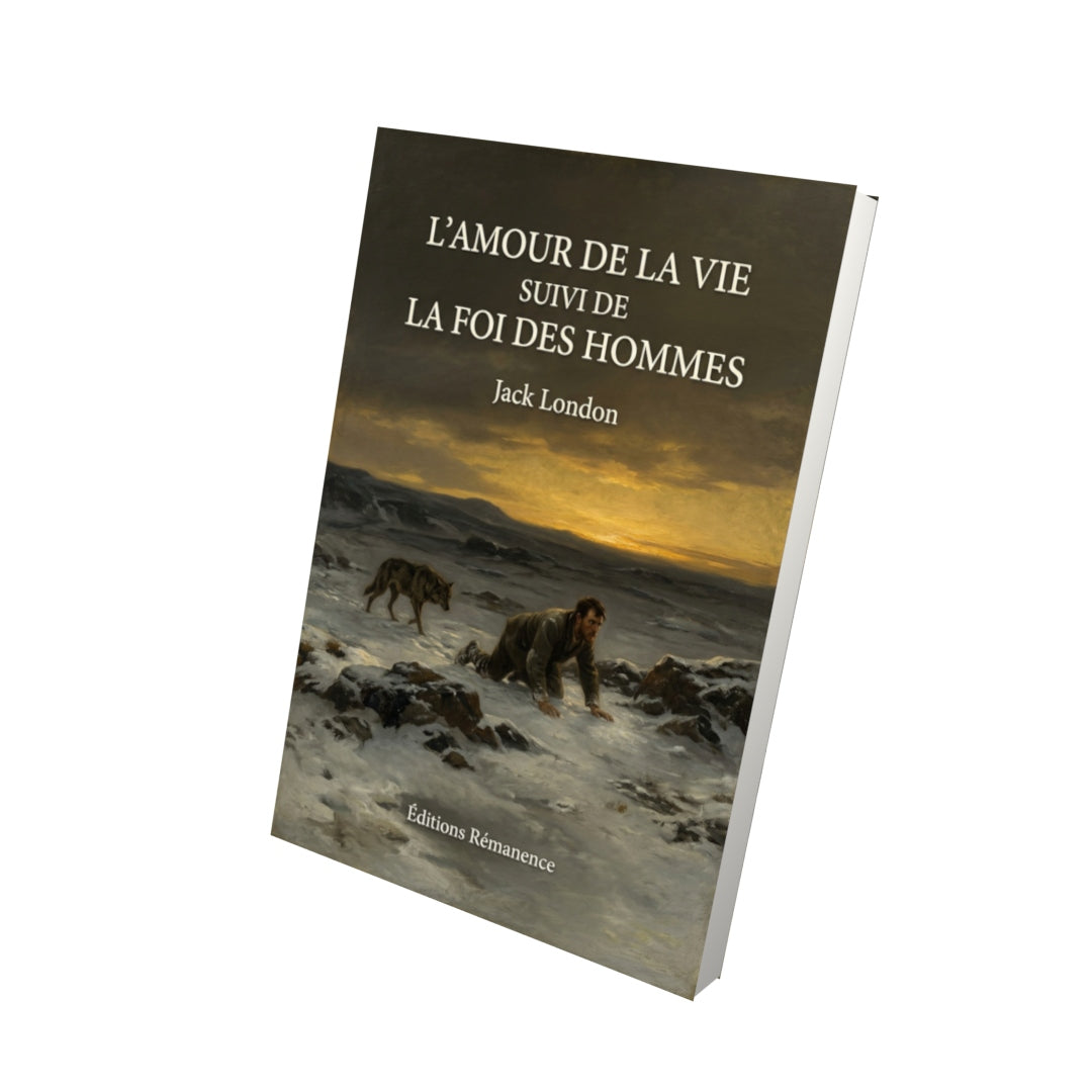 Livre L’Amour de la vie suivi de La foi des hommes par Jack London - Vue 3D - Editions Remanence