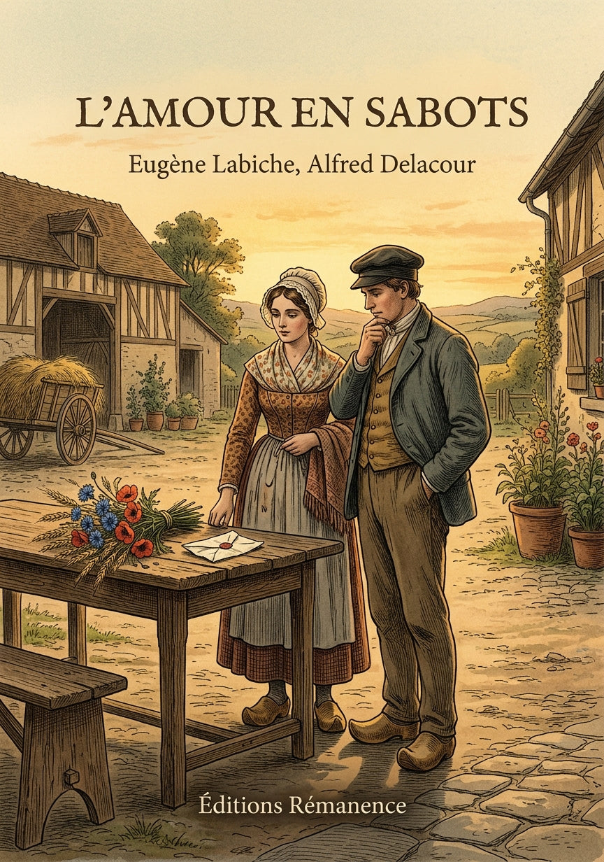 Livre L’Amour en sabots par Eugène Labiche, Alfred Delacour - Couverture - Editions Remanence