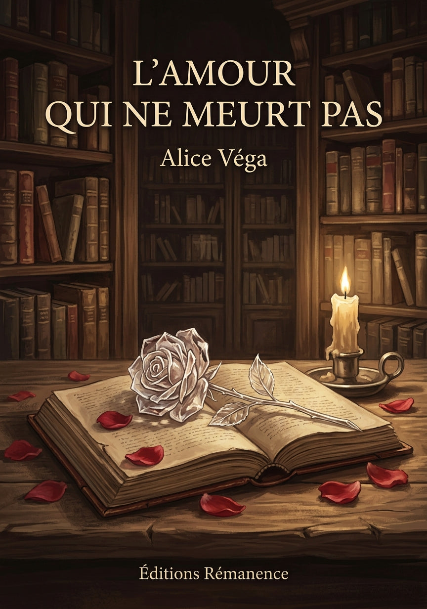 Livre L’Amour qui ne meurt pas par Alice Véga - Couverture - Editions Remanence