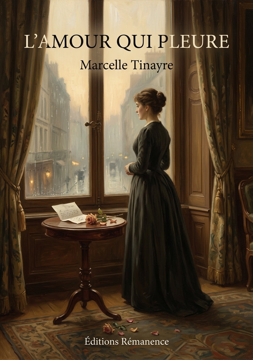 Livre L’Amour qui pleure par Marcelle Tinayre - Couverture - Editions Remanence