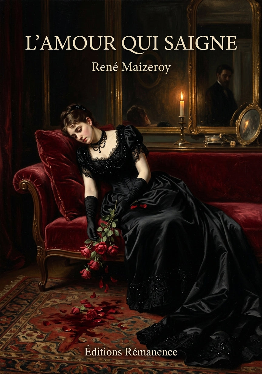 Livre L’Amour qui saigne par René Maizeroy - Couverture - Editions Remanence