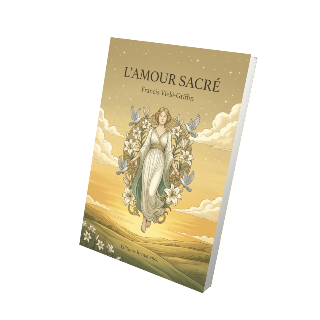 Livre L’Amour sacré par Francis Vielé-Griffin - Vue 3D - Editions Remanence