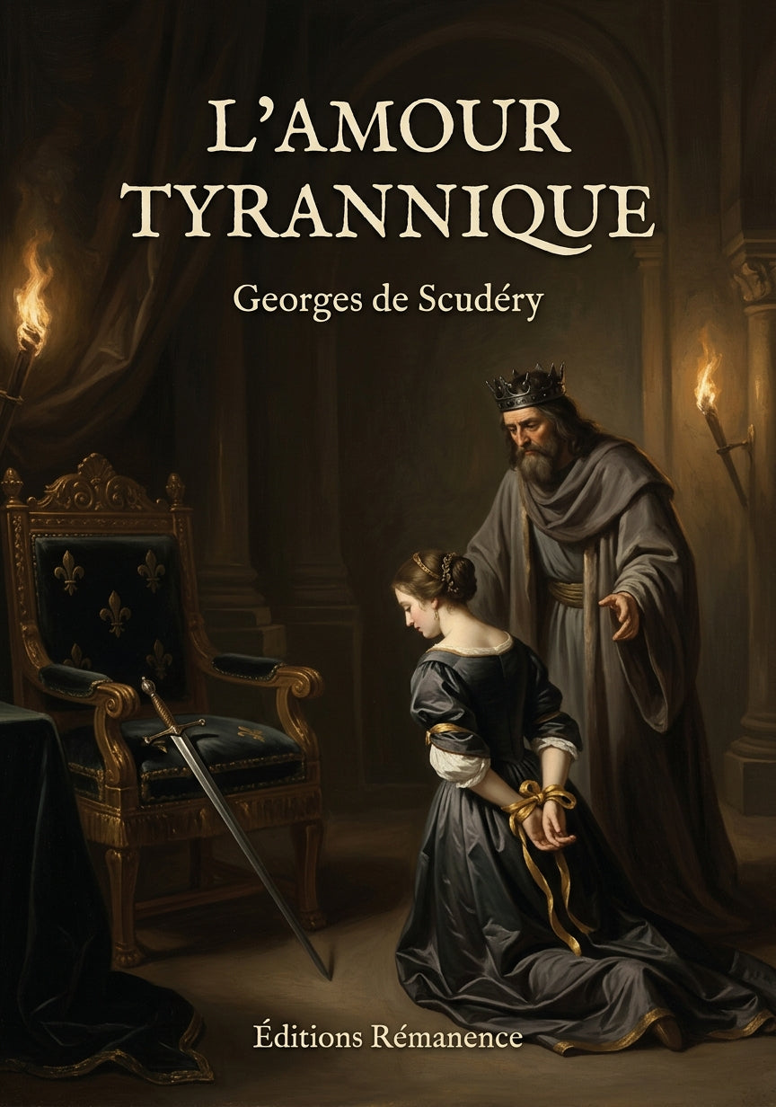 Livre L’Amour tyrannique par Georges de Scudéry - Couverture - Editions Remanence