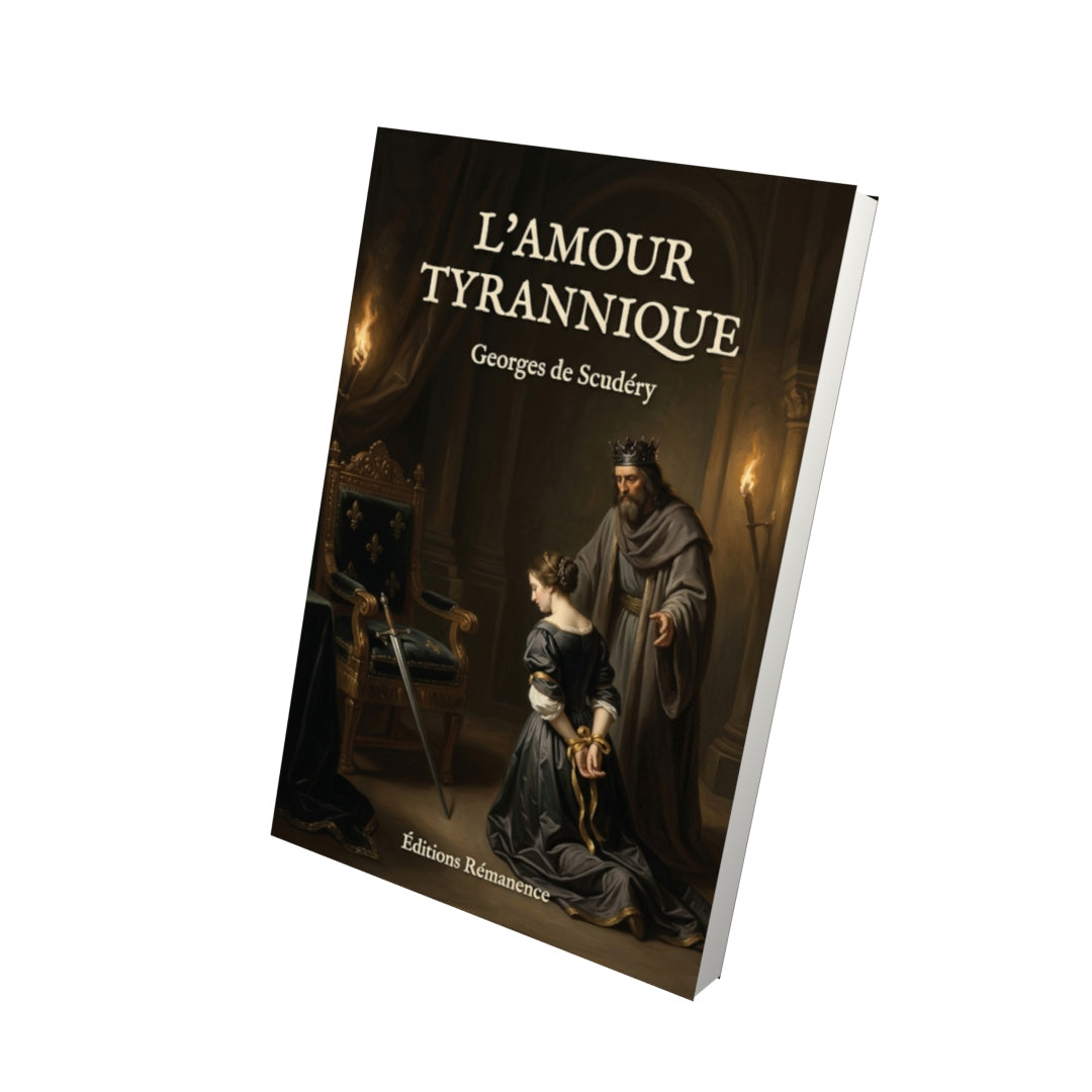 Livre L’Amour tyrannique par Georges de Scudéry - Vue 3D - Editions Remanence