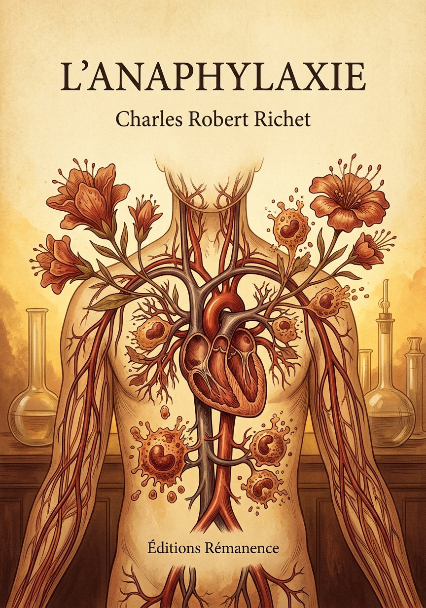 Livre L’Anaphylaxie par Charles Robert Richet - Couverture - Editions Remanence