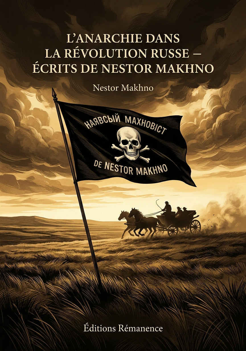 Livre L’Anarchie dans la révolution russe - Écrits de Nestor Makhno par Nestor Makhno - Couverture - Editions Remanence