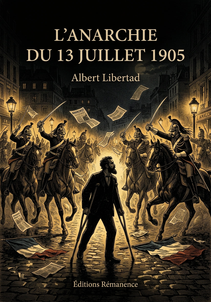 Livre L’Anarchie du 13 juillet 1905 par Albert Libertad - Couverture - Editions Remanence